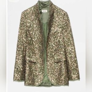 EUC Sz 40(L) Zadig & Voltaire Verys Sequin Blazer